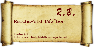 Reichsfeld Bíbor névjegykártya